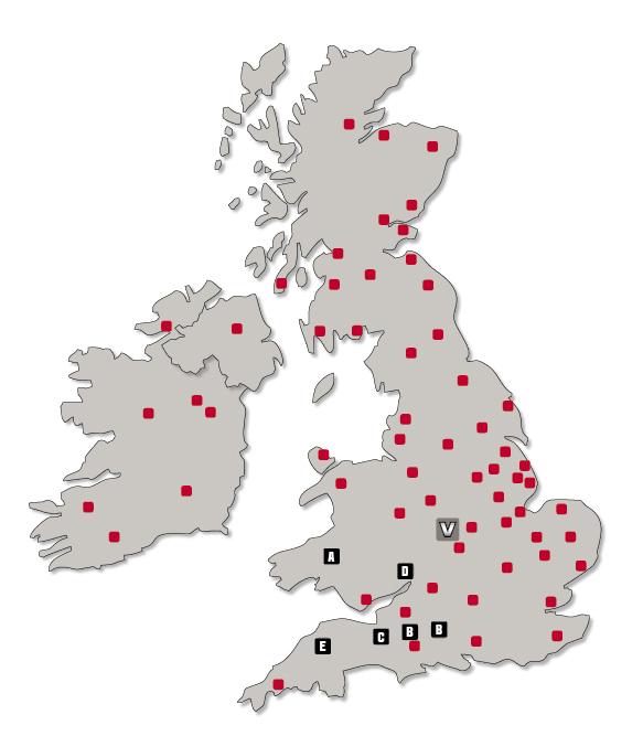 The main additions for the beginning of 2018 focus on the South West of England and the South of Wales.